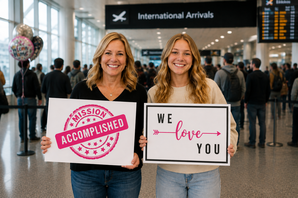 12 Printable Sister Missionary Homecoming Signs – Pink, Black & White