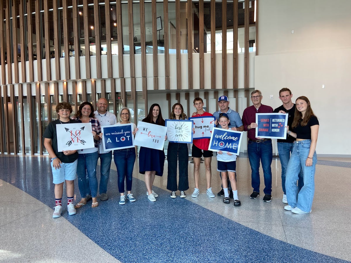 12 Printable Missionary Homecoming Signs – Red, White & Blue