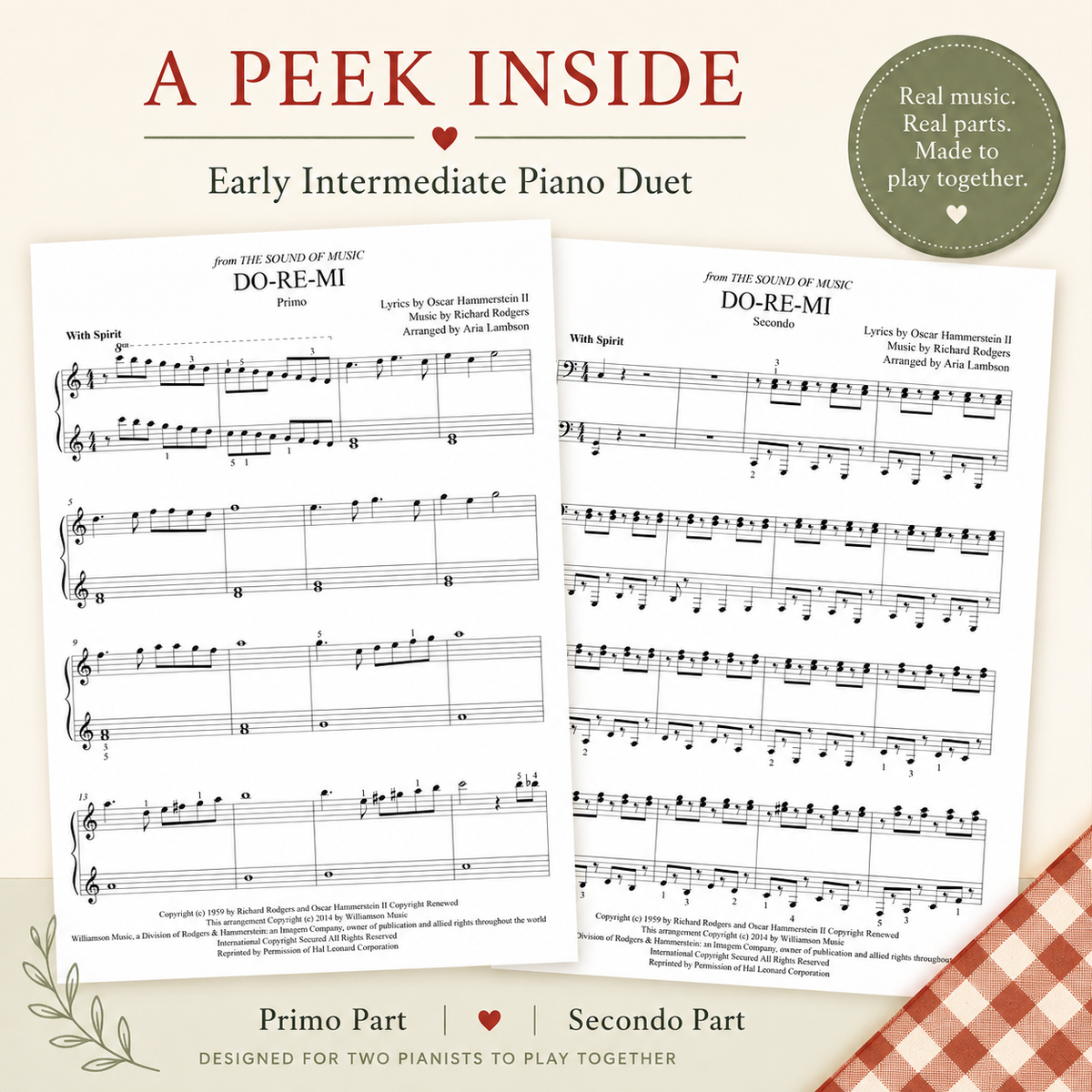 Do-Re-Mi - Early Intermediate Piano Duet